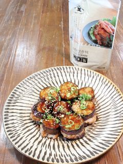 なすとひき肉のはさみ焼き-レシピのメイン写真