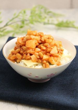 簡単！納豆カクテキ丼-レシピのメイン写真