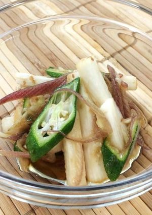 長芋とオクラとみょうがの酢の物-レシピのメイン写真
