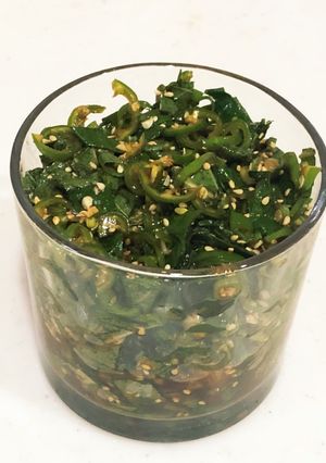 激辛！大葉と青唐辛子の醤油漬け-レシピのメイン写真
