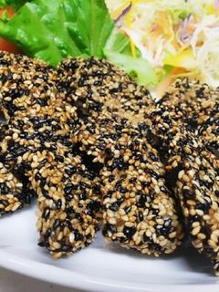 鶏胸肉とごまの揚げ焼き-レシピのメイン写真