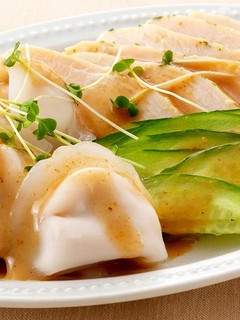 冷凍餃子とサラダチキンで簡単バンバンジー-レシピのメイン写真