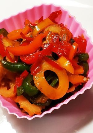 竹輪とカラーピーマンのすき焼き風炒め-レシピのメイン写真
