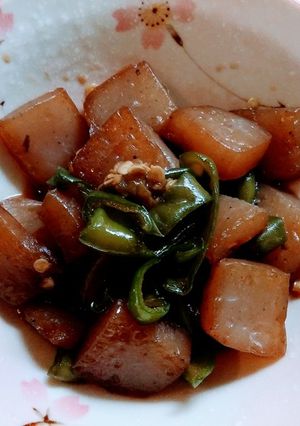 こんにゃくとピーマンの炒め煮-レシピのメイン写真