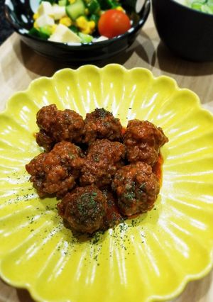 合挽き肉で肉団子【優しい味付け】-レシピのメイン写真