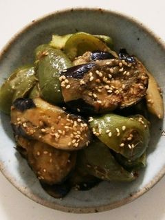 なすとピーマンの味噌マヨ炒め-レシピのメイン写真