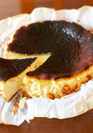 満足！濃厚バスクチーズケーキ（18cm）-レシピのメイン写真