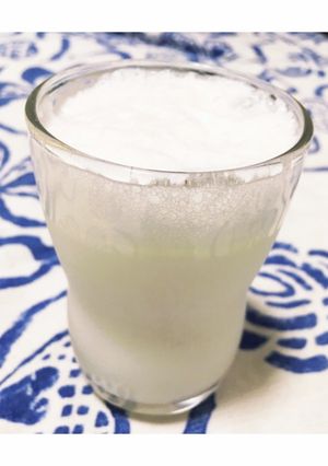 梅シロップの乳炭酸飲料-レシピのメイン写真
