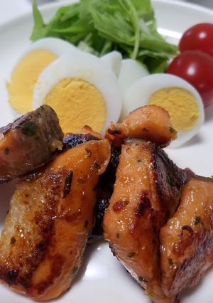 お二人さんの☆鮭のバジル焼き！-レシピのメイン写真