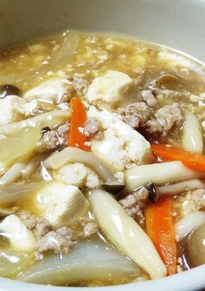あんかけ肉豆腐withブナしめじ。-レシピのメイン写真