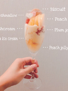 ももパフェ-レシピのメイン写真