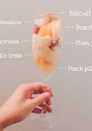 ももパフェ-レシピのメイン写真