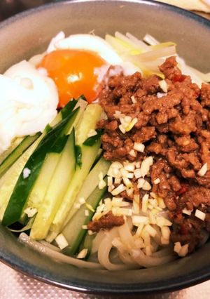 こころ風◎ピリ辛肉味噌混ぜうどん-レシピのメイン写真