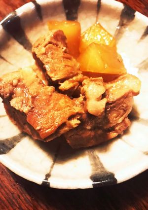 電気釜で豚の角煮と大根炊き-レシピのメイン写真
