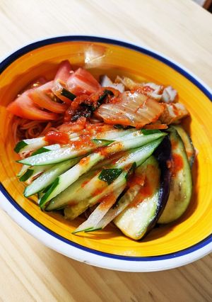 韓国風キムチ素麺-レシピのメイン写真