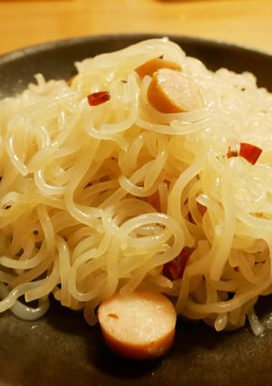 簡単おつまみ!しらたきペペロンチーノ-レシピのメイン写真