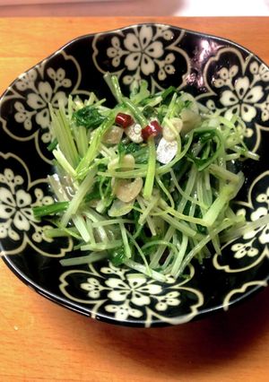 レンジで2分!水菜のアンチョビ和え-レシピのメイン写真