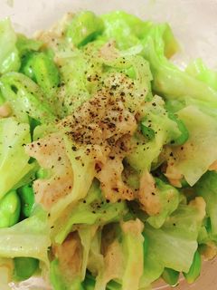 キャベツと枝豆の無限サラダ-レシピのメイン写真