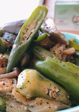腸活♡夏野菜の麺つゆ炒め-レシピのメイン写真