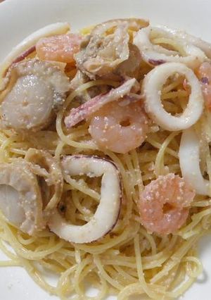 魚介の明太マヨパスタ-レシピのメイン写真