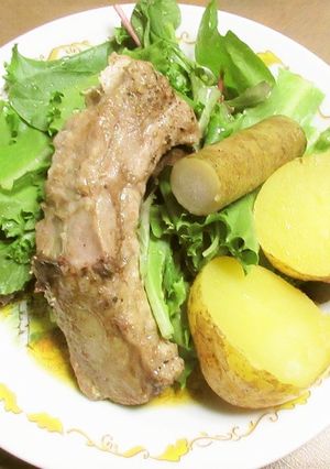 レンジ用圧力鍋でスペアリブの蒸し物を-レシピのメイン写真
