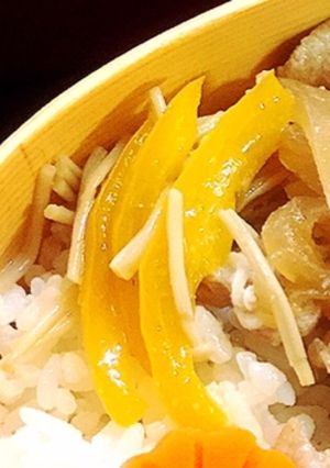 レンチンでえのきとパプリカの甘辛煮-レシピのメイン写真