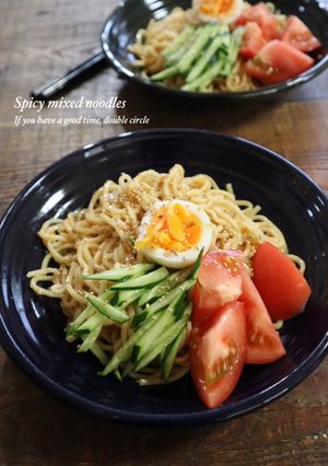 ピリ辛混ぜ麺-レシピのメイン写真
