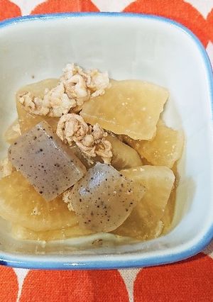 大根・こんにゃく・豚肉の味噌煮-レシピのメイン写真