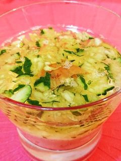 簡単♪冷製山芋すりながしスープ♪-レシピのメイン写真