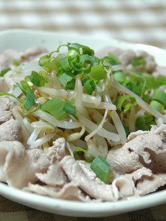 豚肉&もやし茹で♪ポン酢かけ-レシピのメイン写真