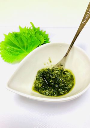 大葉のジェノベーゼソース180kcal-レシピのメイン写真