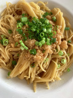 時短調理悪魔のたぬきパスタ-レシピのメイン写真