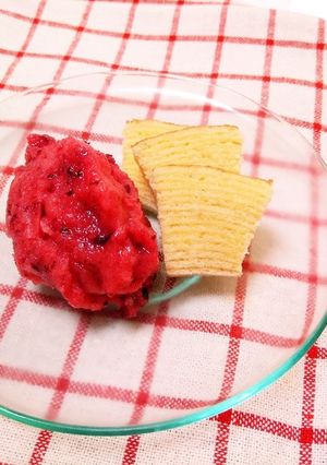 すりおろすだけ！簡単★すももシャーベット-レシピのメイン写真