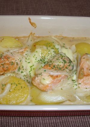 カロリーオフ？豆乳サケグラタン-レシピのメイン写真