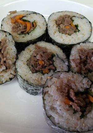 コストコのプルコギで簡単韓国風のり巻き-レシピのメイン写真