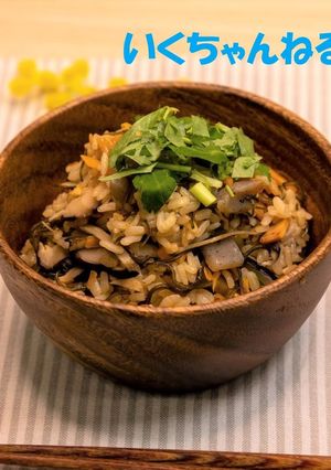 21．きざみ昆布とするめの炊き込みご飯-レシピのメイン写真