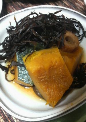 かぼちゃとひじき煮－糖尿高血圧でもOK-レシピのメイン写真