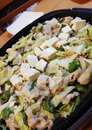 ホットプレートで、豚蒸ししゃぶ-レシピのメイン写真