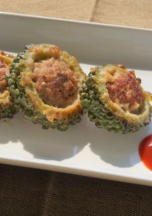 ゴーヤのチーズ肉詰め-レシピのメイン写真