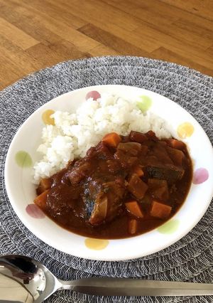パッククッキングdeさばトマトカレー-レシピのメイン写真