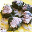 大葉を皮に♪シュウマイ♪蒸すのはレンチン