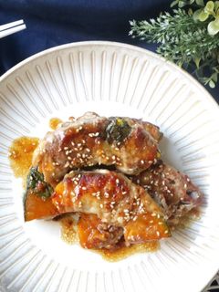 カボチャの紫蘇肉巻き☆-レシピのメイン写真