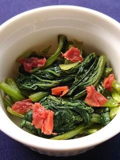 レンジで簡単小松菜のぽん酢梅和え-レシピのメイン写真