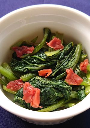 レンジで簡単小松菜のぽん酢梅和え-レシピのメイン写真
