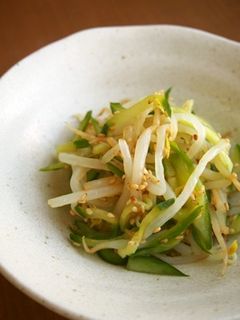 もやしときゅうりシャキシャキの酢の物♪-レシピのメイン写真