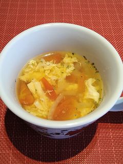 トマトと卵のスープ-レシピのメイン写真