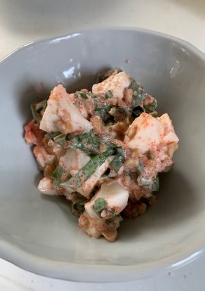 はんぺんとひきわり納豆のマヨサラダ-レシピのメイン写真