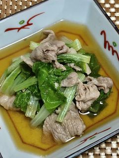 豚肉としろ菜の甘辛煮-レシピのメイン写真