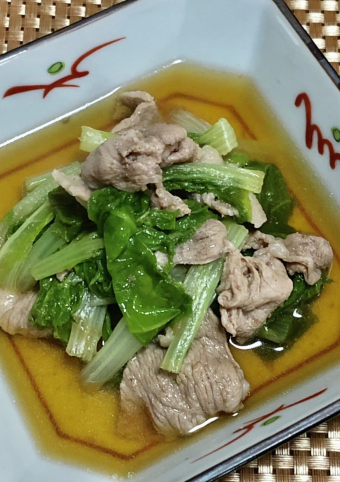 豚肉としろ菜の甘辛煮-レシピのメイン写真