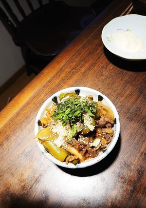 ピーマンと牛肉の焼き肉丼♡♡-レシピのメイン写真